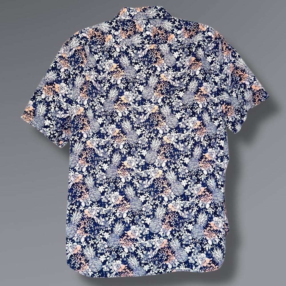 Nautica Men’s XL Classic Fit Stretch Pineapple Shirt Resort Cruise Vacation - Picture 6 of 12